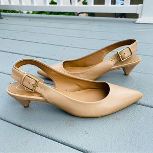 Calvin Klein open back heels